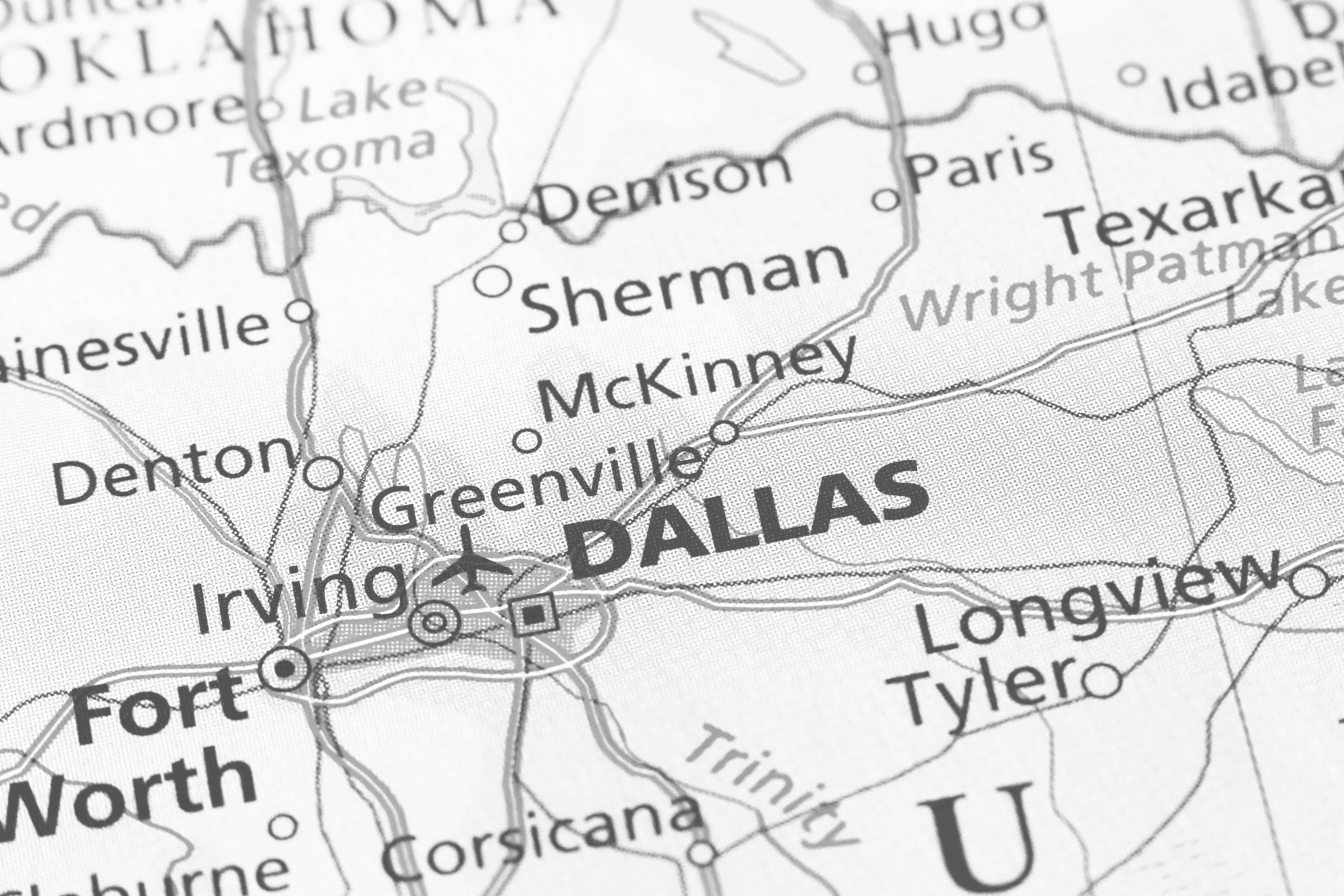 Map of the Dallas/Fort Worth Metroplex