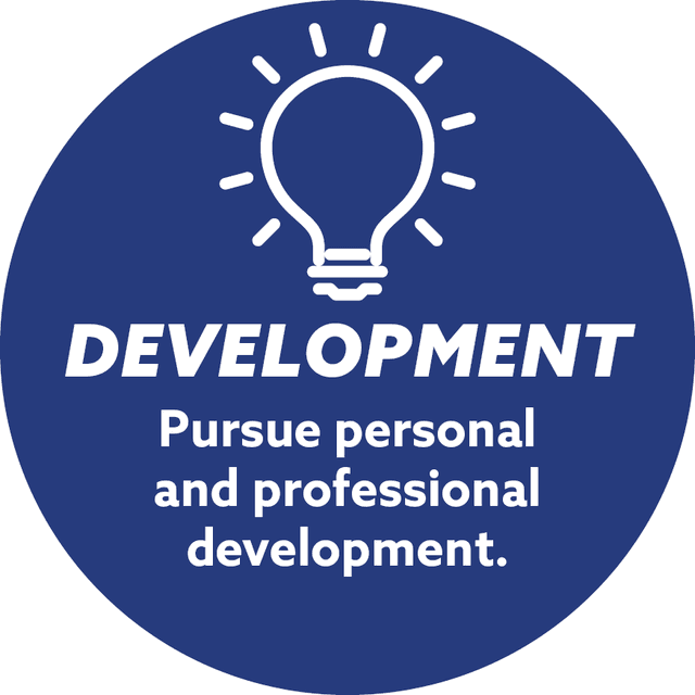 Development: Pursue personal and professional development