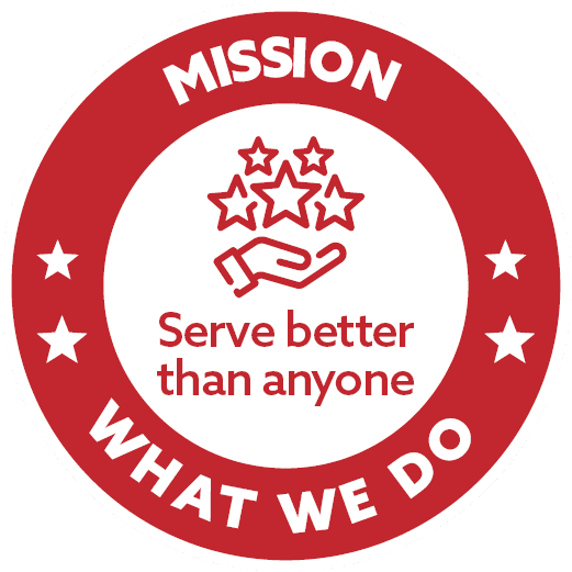 Mission: Serve better than anyone — What We Do